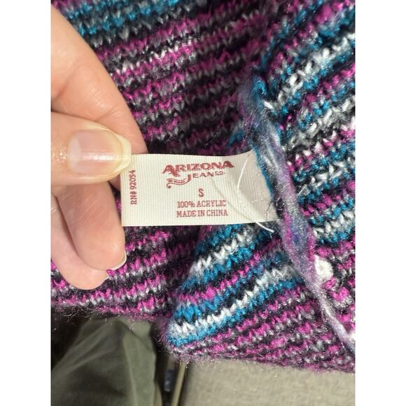 Arizona Jeans Small Gothcore Dark Feminine Plaid Cardigan Witchy Punk Lounge - Picture 4 of 7